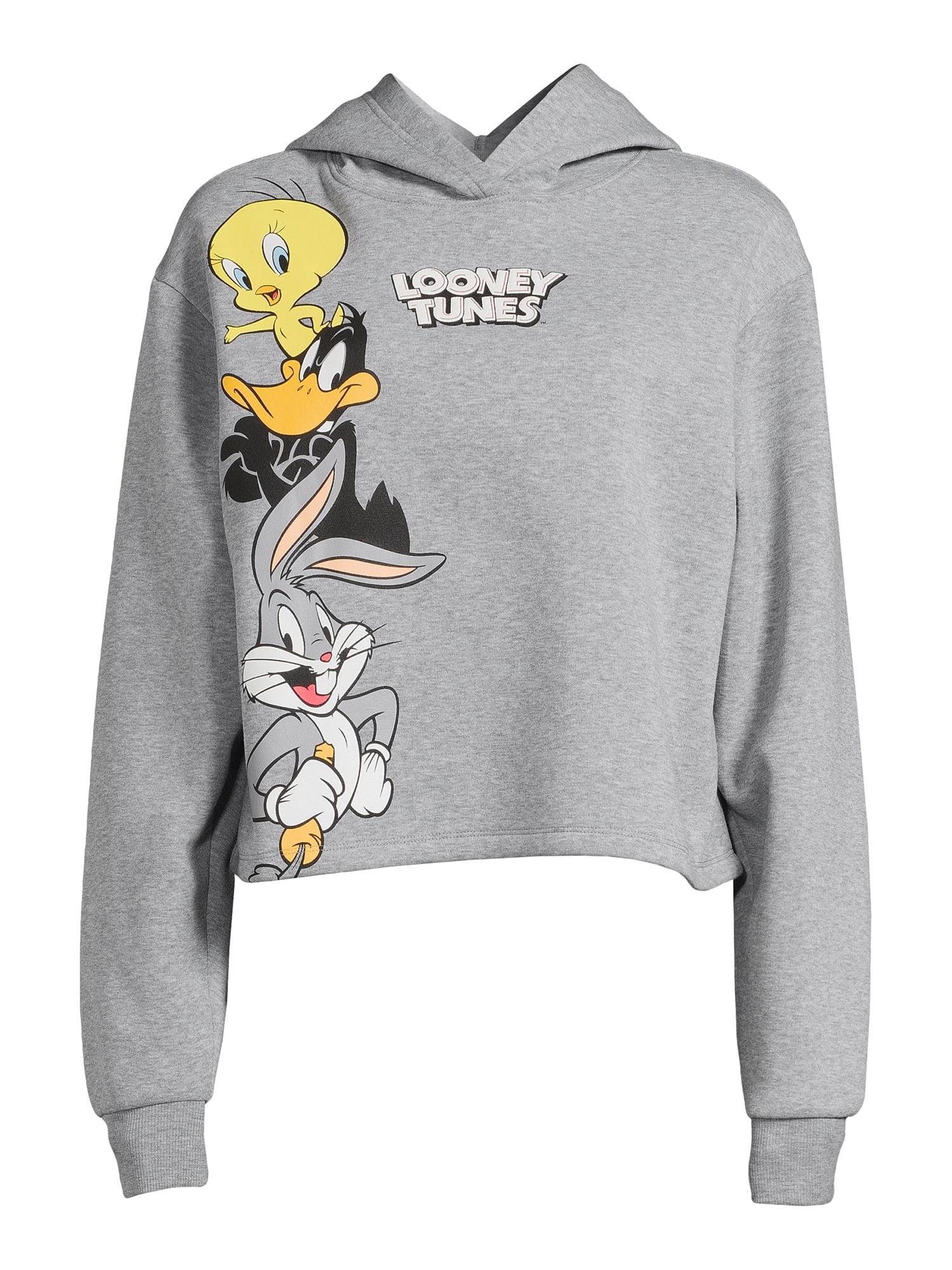 Looney tunes cropped sweatshirt hotsell