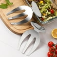 thumbnail image 6 of Vacemry under $5 Stainless Steel Fork, Three Prong Claw Design, Mirror Finish Kitchen Tool, Easy Grip Handle for Mixing Serving, Dishwasher Safe Utensil, Salad and Fruit Tossing Implement, 6 of 9