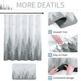 thumbnail image 3 of Blue Forest Shower Curtain Misty Mountain Nature Tree Fabric Shower Curtains for Bathroom Water Repellent Heavy Duty Navy Blue and Grey Woodland Shower Curtain Bathtubs Hotel, 72 x 72 inch, 3 of 6