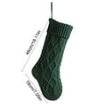 thumbnail image 3 of Christmas Stockings, Large Cable Knitted Xmas Stocking Decoration for Fireplace Wall Xmas Tree Family Holiday Party Gift Bags (Green), 3 of 6