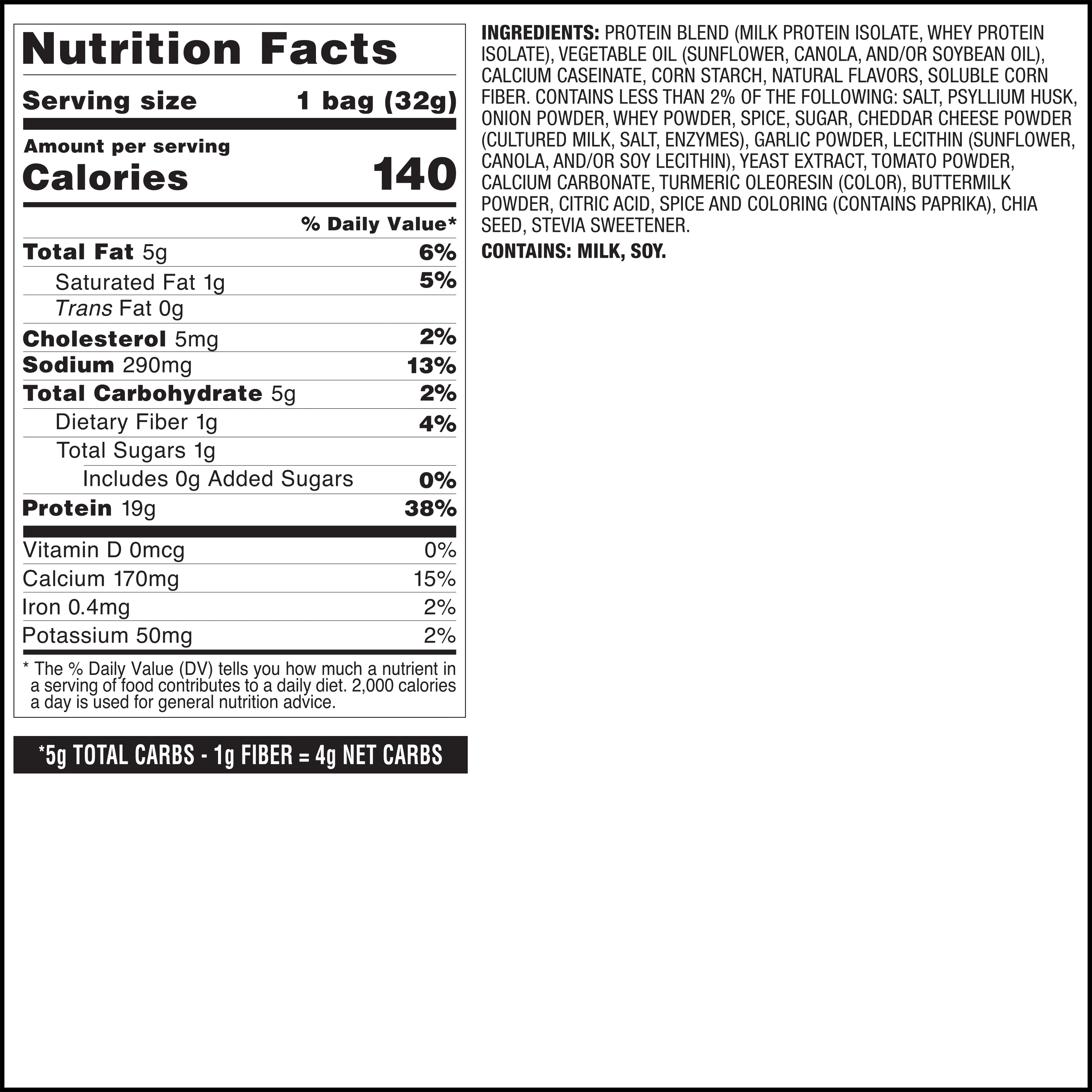 Quest Tortilla Style Protein Chip, Pizza Flavor, Baked, 8 Count