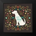 thumbnail image 2 of Charron, Veronique 12x12 Black Modern Framed Museum Art Print Titled - Otomi Dogs III Dark, 2 of 5