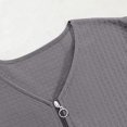 thumbnail image 6 of QSAWXQZ Men's Short Sleeve Nightshirt Soft V Neck Sleepwear Loose Nightgown Casual Loungewear with Pocket Gray 2XL, 6 of 8