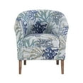 thumbnail image 6 of Linon Noelie Upholstered Club Accent Chair, Oceanside Blue Jacquard, 6 of 7
