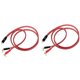 thumbnail image 1 of 2X Conector Banana A Cable de Altavoz RCA, Cable de Altavoz RCA Macho A Conectores Banana (2Banana) 4N OFC HiFi Cable de Altavoz 2M, 1 of 6