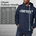 thumbnail image 5 of Men's Fortnite Classic White Logo Pull Over Hoodie Navy Blue Large, 5 of 9