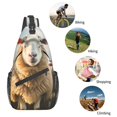 thumbnail image 5 of Sling Bag for Men, Cute Prairie Sheep Herd Fanny Pack Crossbody Bags Shoulder Chest Bag, Small Gym Bag Anti Theft Crossbody Backpack Daypack for Travel Sports Running Hiking, 5 of 7