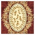 thumbnail image 4 of SAFAVIEH Lyndhurst Regina Traditional Bordered Area Rug, Red/Ivory, 8' x 8' Round, 4 of 5