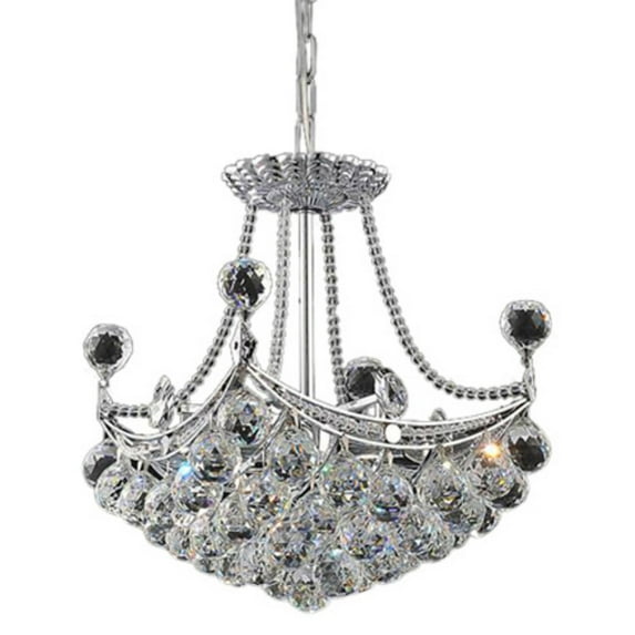 4 Light Chandelier with Chrome finish