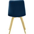 thumbnail image 2 of Meridian Furniture Annie Navy Velvet Dining Chair (Set of 2), 2 of 7