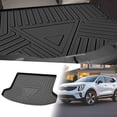 thumbnail image 1 of Unique Bargains Flat Face Cargo Liner Rear Trunk Mat Trunk Cargo Luggage Boot Tray Mat Stripes and Triangles Pattern for Kia Seltos KX3 2020-2021 Anti-Slip, 1 of 7