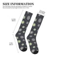 thumbnail image 2 of Compression Socks For Women And Men - Purple Flower Compression Socks Circulation For Workout, 2 of 2