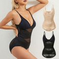 thumbnail image 2 of VISALY Women'S Jumpsuit with Adjustable Shoulder Straps and Vest Fitting with V Neck Bra Shaping and Body Shaping Underwear, Shaping & Control, Shapewear Bodysuits, S-3XL, 2 of 9