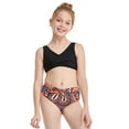 thumbnail image 4 of xiaxaixu Parent-Child 2Pcs Swim Suit Crop Tank Tops with Triangle Bottoms, 4 of 6