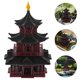 thumbnail image 2 of Figura de pagoda en miniatura: Estatua de pagoda para jardín zen asiático, accesorios de jardín de hadas para decoración de jardín zen, decoración asiática del hogar., 2 of 8