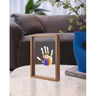 Family Handprint Kit With Wooden Frame - DIY Craft Keepsake With Non-Toxic Paints