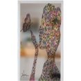 thumbnail image 1 of lass Sticker Static Cling Privacy Protection Beautiful Woman with Artistic Design Flowers Forming () 35.4" x 39" Window Film Privacy, 1 of 6