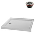 thumbnail image 3 of Streamline NT-252-48WH-LF 48 in. x 36 in. Corner Acrylic Shower Base in Glossy White with Left Hand Drain, ABS Drain Included, 3 of 15