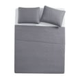 thumbnail image 3 of VCNY Home Solomun 3-Piece Grey Pinsonic Damask Quilt Set, King, Adult, Unisex, 3 of 5
