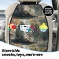 thumbnail image 5 of Naloa Forest Meditating White Tiger 2Pcs Anti-Kick Back Seat Cover Kick Mat, Car Seat Protector with 3 Storage Pockets, 5 of 8