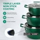 thumbnail image 4 of Granitestone Juego de ollas apilables, juego de ollas de 6 piezas para cocinar antiadherente, juego de utensilios de cocina para ahorrar espacio, juego de ollas con tapas de 1,5 qt, 3 qt y 5 qt, apto, 4 of 5
