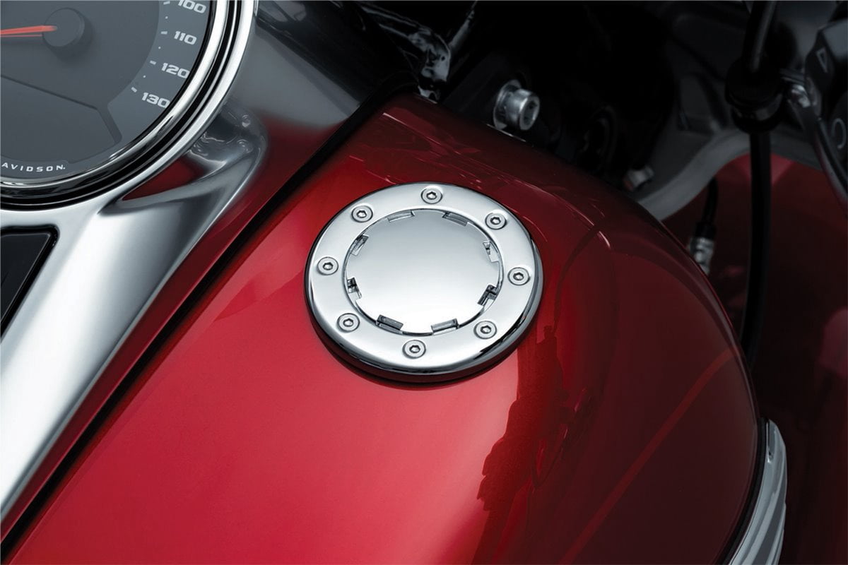 Kuryakyn Chrome Vented Right Hand Thread Flush-Mount Gas Cap (7434)