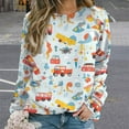 thumbnail image 2 of Fire Engine Car Truck Mom Sweatshirt For Women Long Sleeve Pullover, 2 of 7