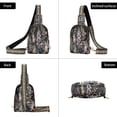 thumbnail image 7 of FORMRS Womens Crossbody Sling Bag Travel Daypack Shoulder Chest Backpack, Dark Flowers Pattern, 7 of 7