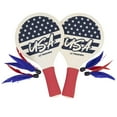 thumbnail image 2 of Triumph Sports Patriotic Rally Birdie Set, A New Kind of Paddle Ball Perfect for Parties and Outdoor Events, Includes Two Types of Birdies and Two Paddles, Multi, 2 of 7