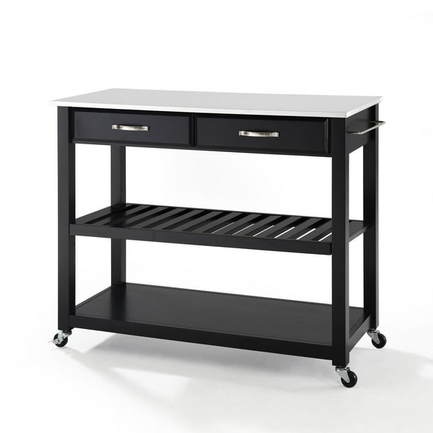 Crosley Full Size Granite Top Kitchen Prep Cart