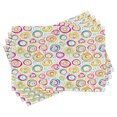 thumbnail image 1 of Ambesonne Geometric Place Mats Set of 4, Spiral and Dots, Standard Size, Multicolor, 1 of 6