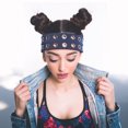 thumbnail image 2 of Unique Bargains 1 Pc Headband Punk Style Hairband for Women Navy Blue, 2 of 6