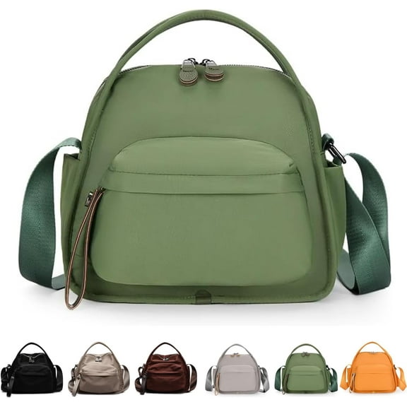 Veluna Shoulder Bag, Women Veluna Crossbody Shoulder Bag, Solid Zipper Handbag, Lightweight Large Capacity