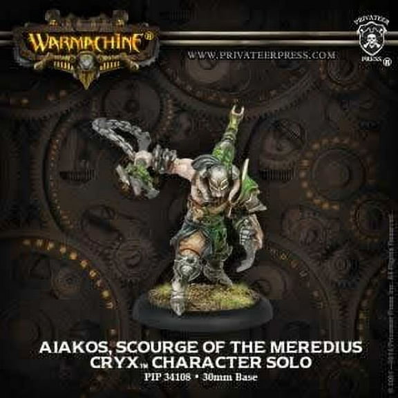 Aiakos Scourge of Meredius Solo Cryx Warmachine Miniatures Game Privateer Press