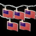 thumbnail image 4 of Northlight American Flag Indoor Outdoor Patriotic Patio Light Set - 7.5' White Wire - 10ct, 4 of 9