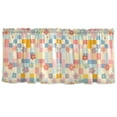 thumbnail image 7 of Yayeee Kitchen Curtains Tier Set of 2 Light Filtering 57"x24" Over Sink Window Panels, Pink Floral, 7 of 7