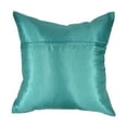 thumbnail image 4 of Teal Green Elephant Parade Silk Throw Pillow Cushion Cover Set, 4 of 6