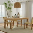 thumbnail image 2 of Casartis Living James 72" Rectangular Farmhouse Wood Dining Table in Natural, 2 of 10