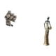 thumbnail image 5 of Figuras de búho,Figuras de búho,animales artificiales,artesanías,decoración del hogar,Figura de escritorio,Artesanía de escritorio con figuras africanas coleccionables,Estatua de dama, 5 of 8