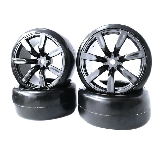 4pcs Tires with Wheel Hubs :10 Truck Modified