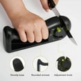 thumbnail image 3 of Knife Sharpener 4 Stage Adjustable Handheld Manual Knife Sharpeners for Kitchen Knives Ergonomic Handle, 3 of 8