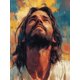 thumbnail image 1 of Qisvanset Framed Canvas Wall Art, 12x16 Inch Jesus Way Baptism Religious Portrait Wall Print, 1 of 5