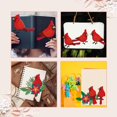thumbnail image 3 of Cardinal Bird Animal Carbon Steel Cutting Dies Bird Metal Die Cuts Stencils forDIY Scrapbooking Branch Leaves Embossing Stencils Template, 3 of 9