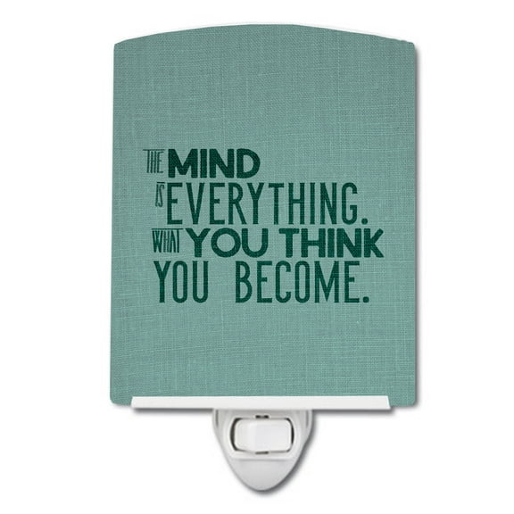 Caroline's Treasures BB5454CNL What you Think you Become Ceramic Night Light, 6x4x3", multicolor