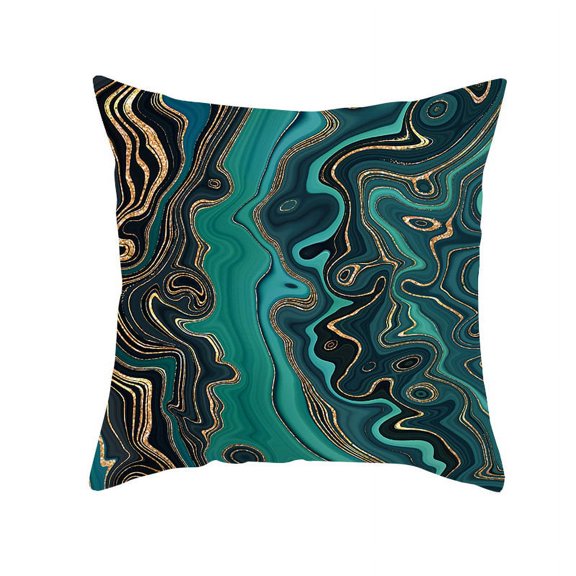 2022 Ink Painting Pillowcase Living Room Home Sofa Bedroom Printed Pillowcase Peach Skin Nordic Cushion