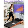 thumbnail image 4 of Chiccushion Walking Pad with 12% Auto Incline Treadmill for Home, 3.5HP Under Desk Treadmill with Foldable Handle Bar,450 Lbs Capacity,Remote Control, Led Display,APP Connect, 4 of 8