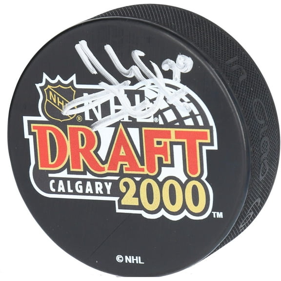 Henrik Lundqvist New York Rangers Autographed 2000 NHL Draft Logo Hockey Puck - Fanatics Authentic Certified