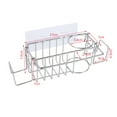 thumbnail image 5 of 3 In 1 Stainless Steel Sink Caddy, Hanging Sponge Holder, Adhesive Wall Mount Drain Organizer, Foldable Towel Rack, Rust Proof Kitchen Storage Rack, Space Saving Wet Item Quick Drying Holder,Z1#A, 5 of 6