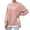 05_Pink, variant on HNMKIU Women's Casual Solid Color Side Zipper Hoodless Long Sleeve Pullover Soft Comfortable Crewneck Sweatshirt for Everyday Outfits 06_Green,L