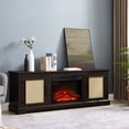 thumbnail image 2 of Adjustable Shelves & 6 Cable Cutouts - Realistic Fireplace with Remote - Home TV Setup - Easy Cable Management, 2 of 6